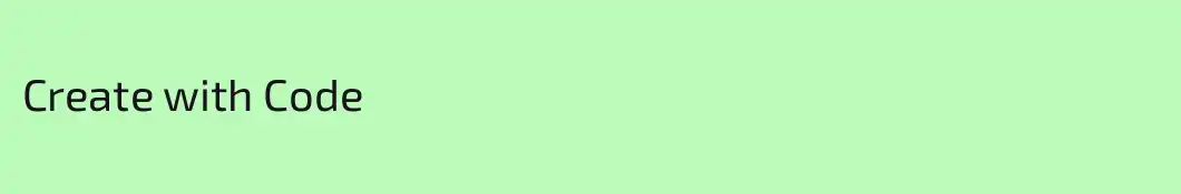 Create with Code